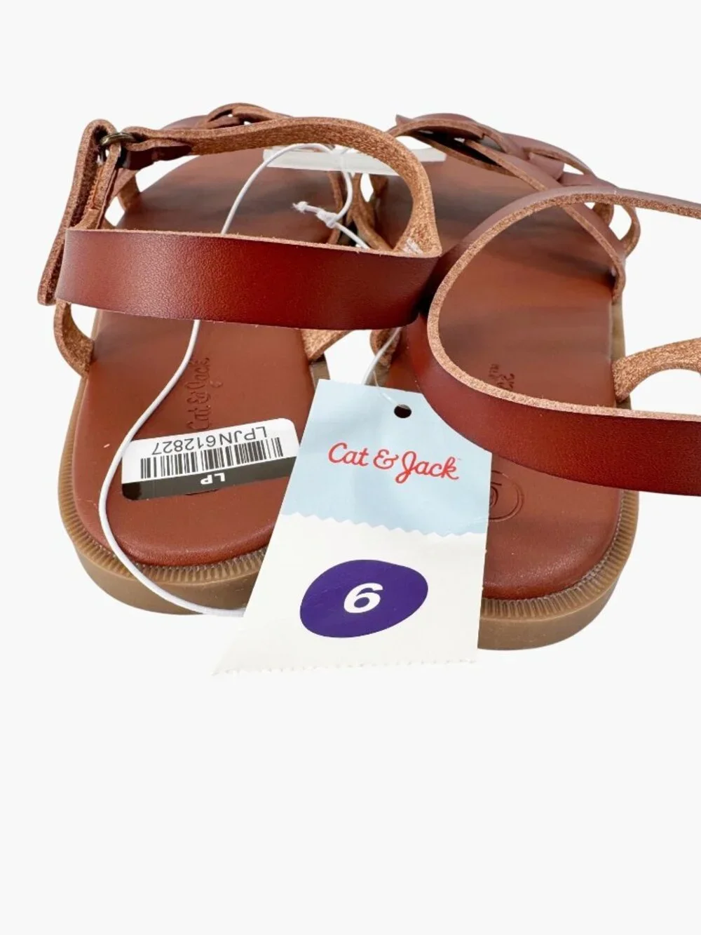 NEW Cat & Jack Kids' Christa H-Band Sandals - Brown - Size 6